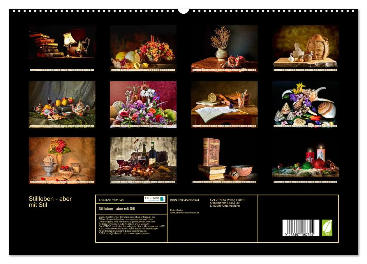 Bild: 9783457967324 | Stillleben - aber mit Stil (hochwertiger Premium Wandkalender 2026...