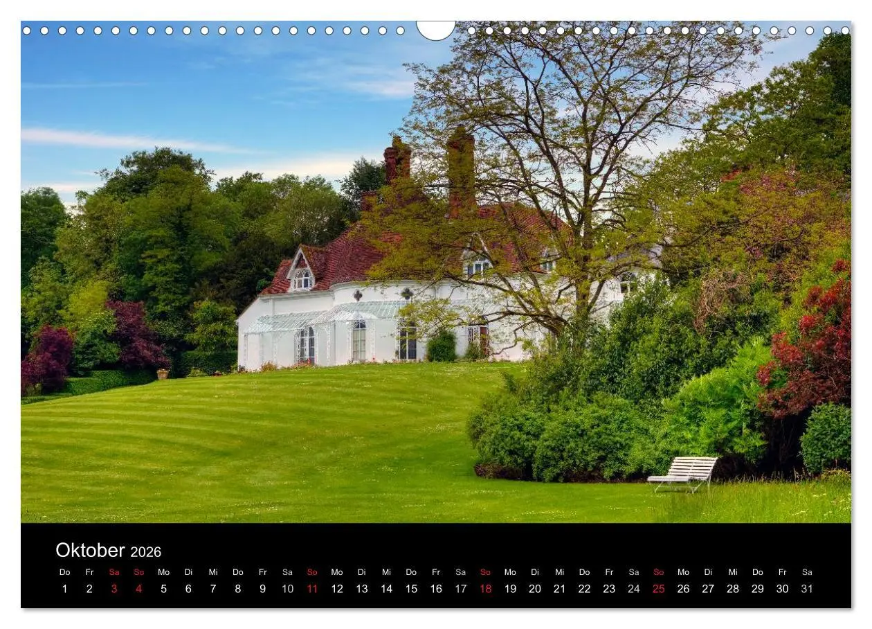 Bild: 9783516127324 | Englische Herrenhäuser (Wandkalender 2026 DIN A3 quer), CALVENDO...