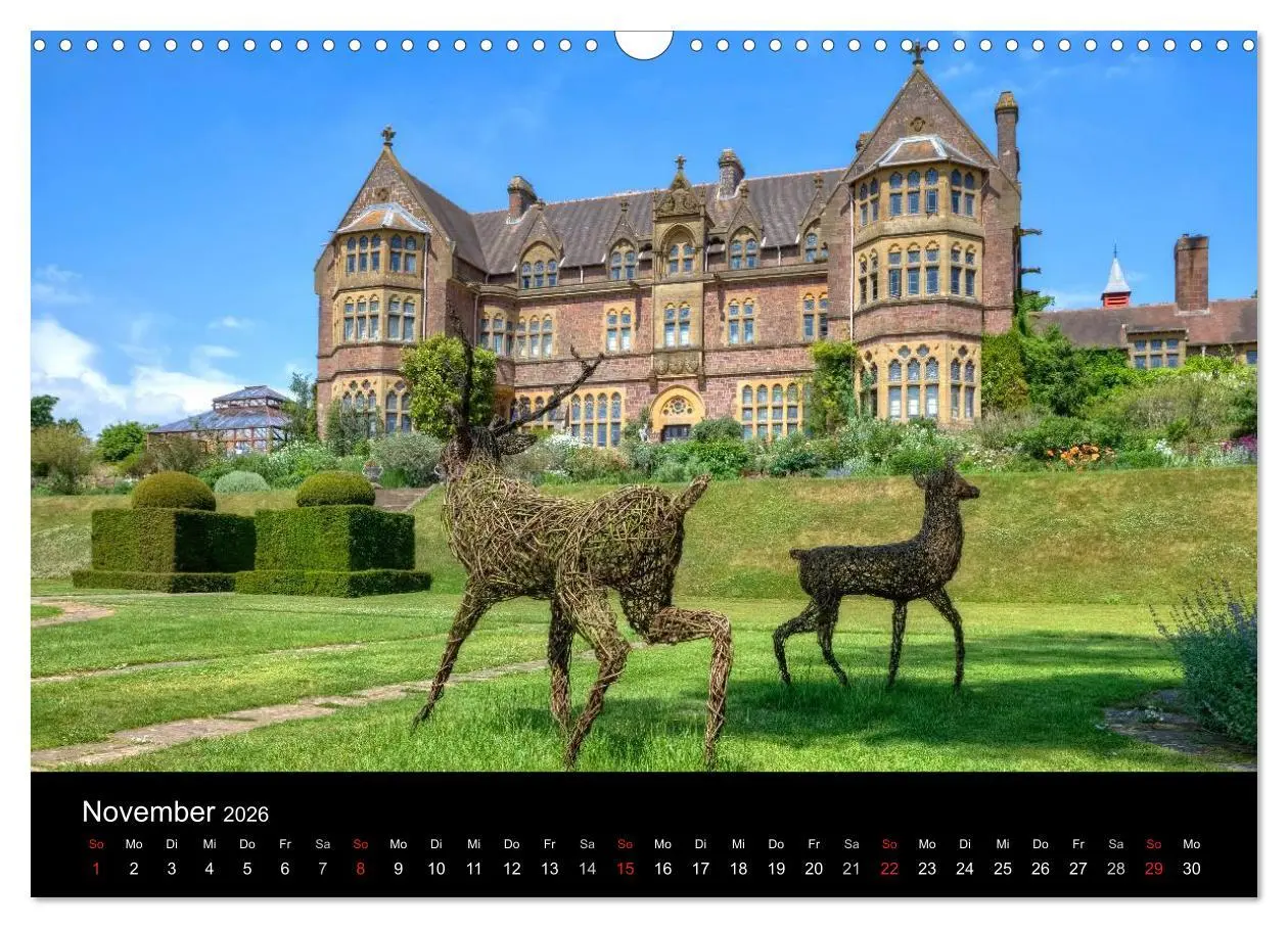 Bild: 9783516127324 | Englische Herrenhäuser (Wandkalender 2026 DIN A3 quer), CALVENDO...