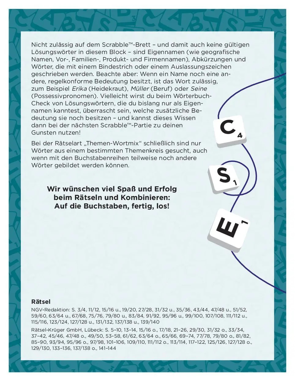 Bild: 9783625197324 | Scrabble(TM)-Rätselblock "to go" | Taschenbuch | 144 S. | Deutsch