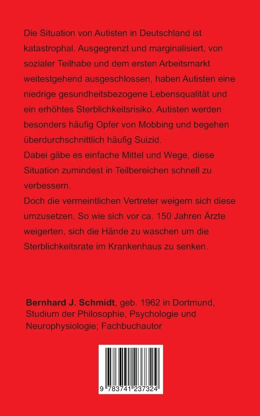 Rückseite: 9783741237324 | Autismus | Wenn Händewaschen hilft | Bernhard J. Schmidt | Taschenbuch