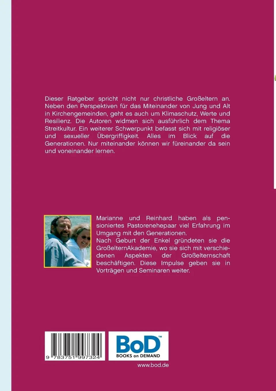 Rückseite: 9783751997324 | Miteinander, füreinander, voneinander | Marianne Und Reinhard Kopp