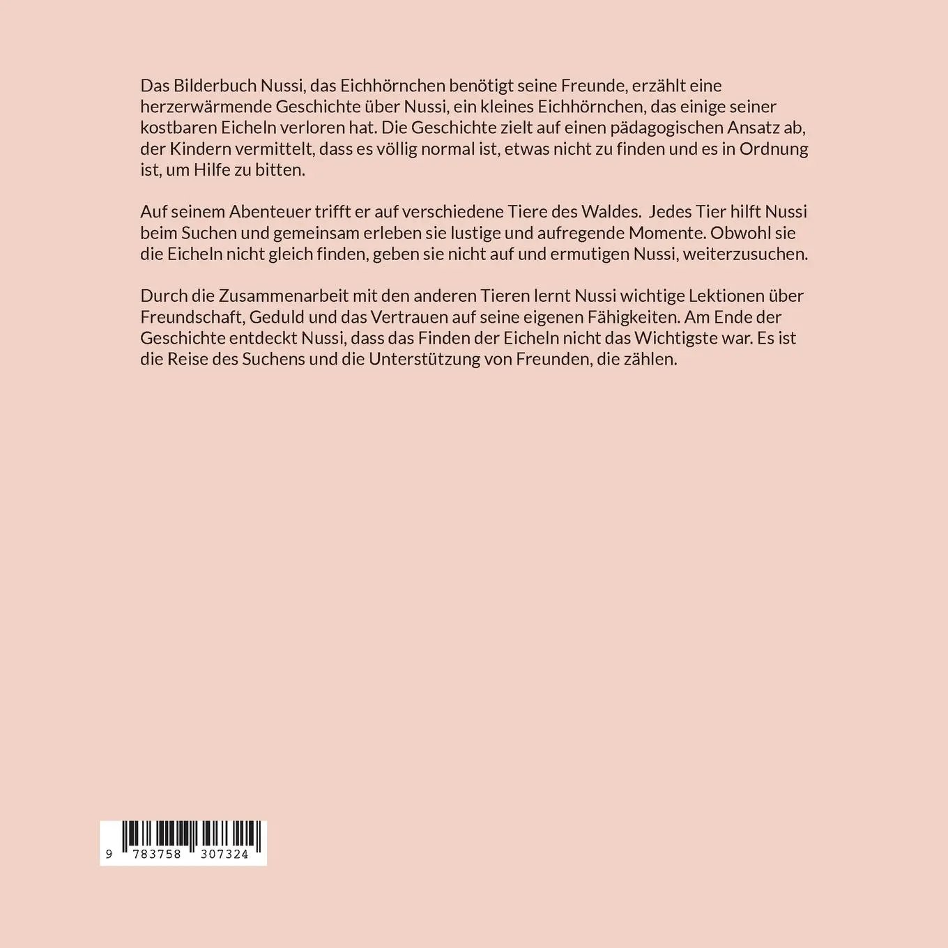 Rückseite: 9783758307324 | Nussi das Eichhörnchen benötigt seine Freunde | René Burkhard | Buch