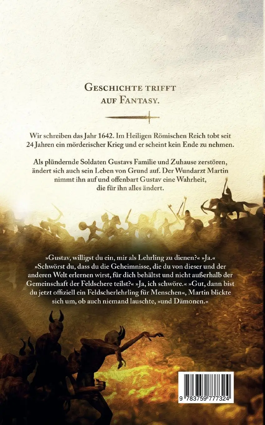 Rückseite: 9783759777324 | Der Lehrling des Feldschers | Greg Walters | Taschenbuch | Paperback