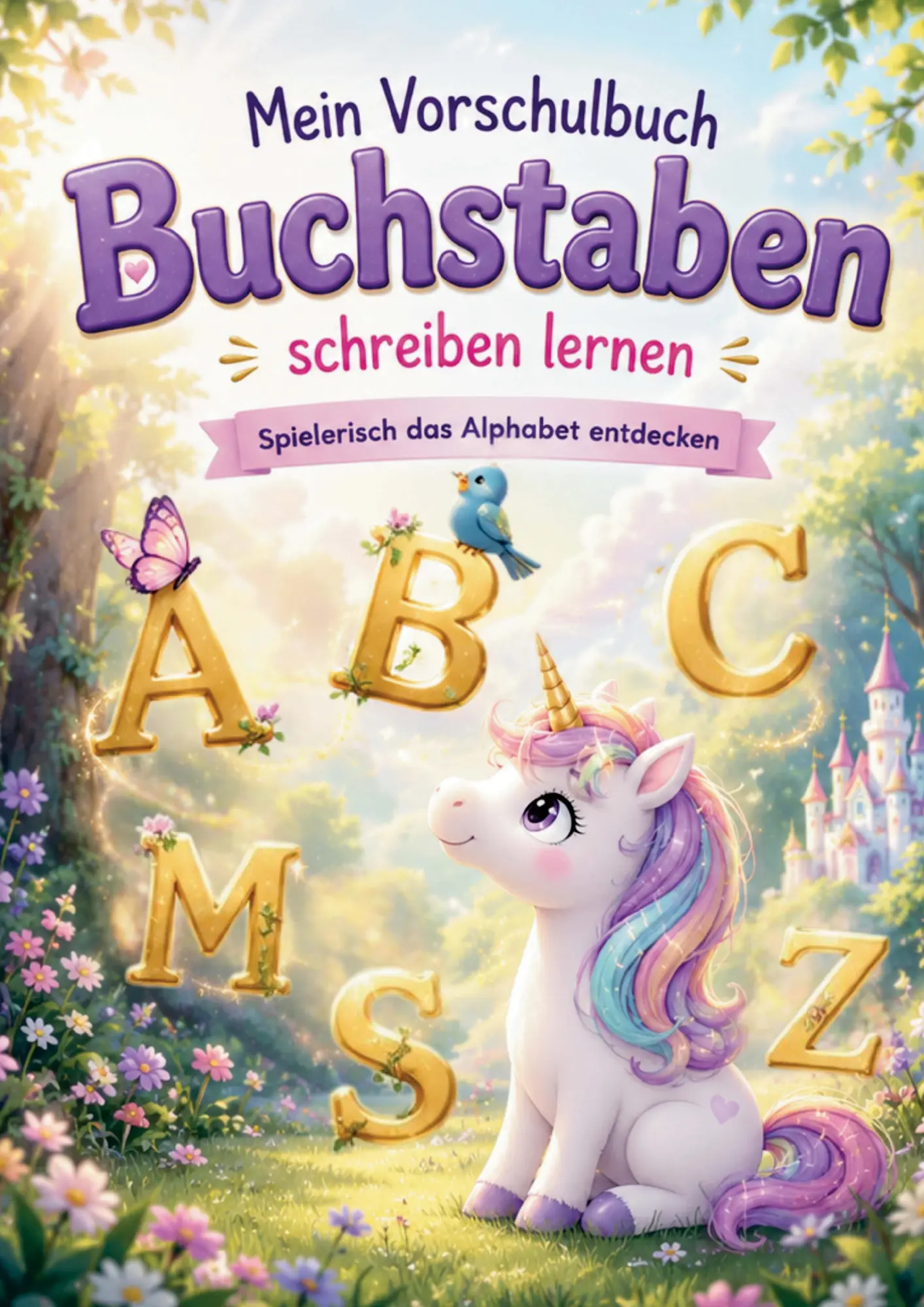 Cover: 9783912987324 | Buchstaben schreiben lernen - Mein Einhorn Vorschulbuch | Lounge