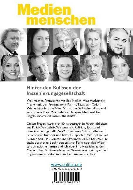 Bild: 9783932927324 | Medienmenschen | Jens Bergmann (u. a.) | Taschenbuch | 352 S. | 2007