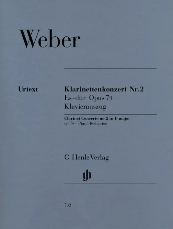 Cover: 9790201807324 | Clarinet Concerto No. 2 E Flat Major Op. 74 | Klavierauszug | Buch