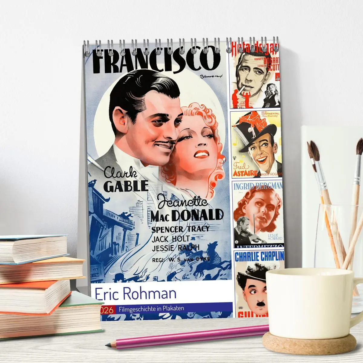 Bild: 9783457267424 | Eric Rohman - Filmgeschichte in Plakaten (Tischkalender 2026 DIN A5...
