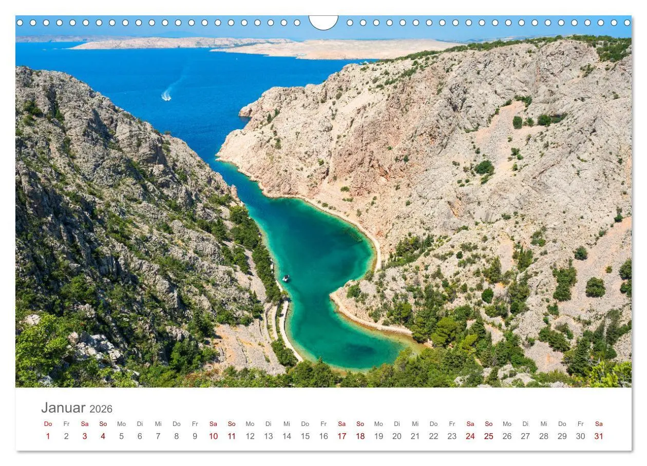 Bild: 9783457577424 | KROATIEN - Perle der Adria (Wandkalender 2026 DIN A3 quer),...