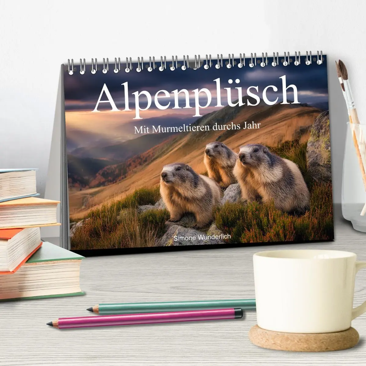 Bild: 9783516597424 | Alpenplüsch - Mit Murmeltieren durchs Jahr (Tischkalender 2026 DIN...