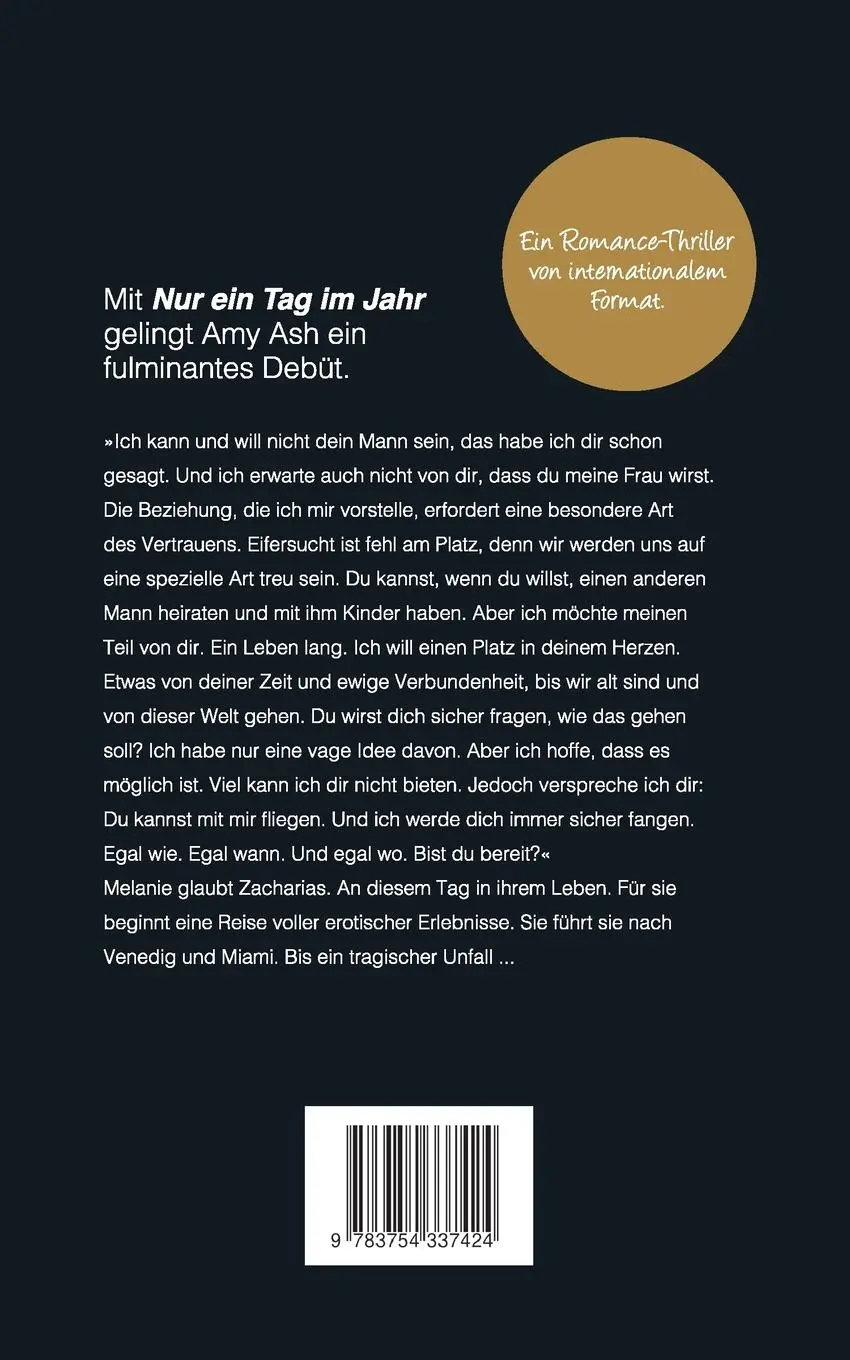 Rückseite: 9783754337424 | Nur ein Tag im Jahr | Amy Ash | Taschenbuch | Paperback | 404 S.