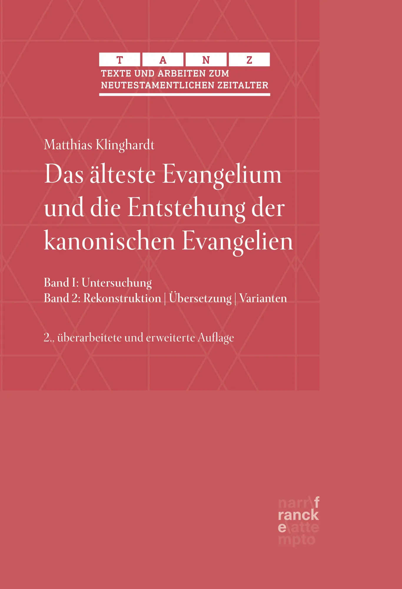 Cover: 9783772087424 | Das älteste Evangelium und die Entstehung der kanonischen Evangelien