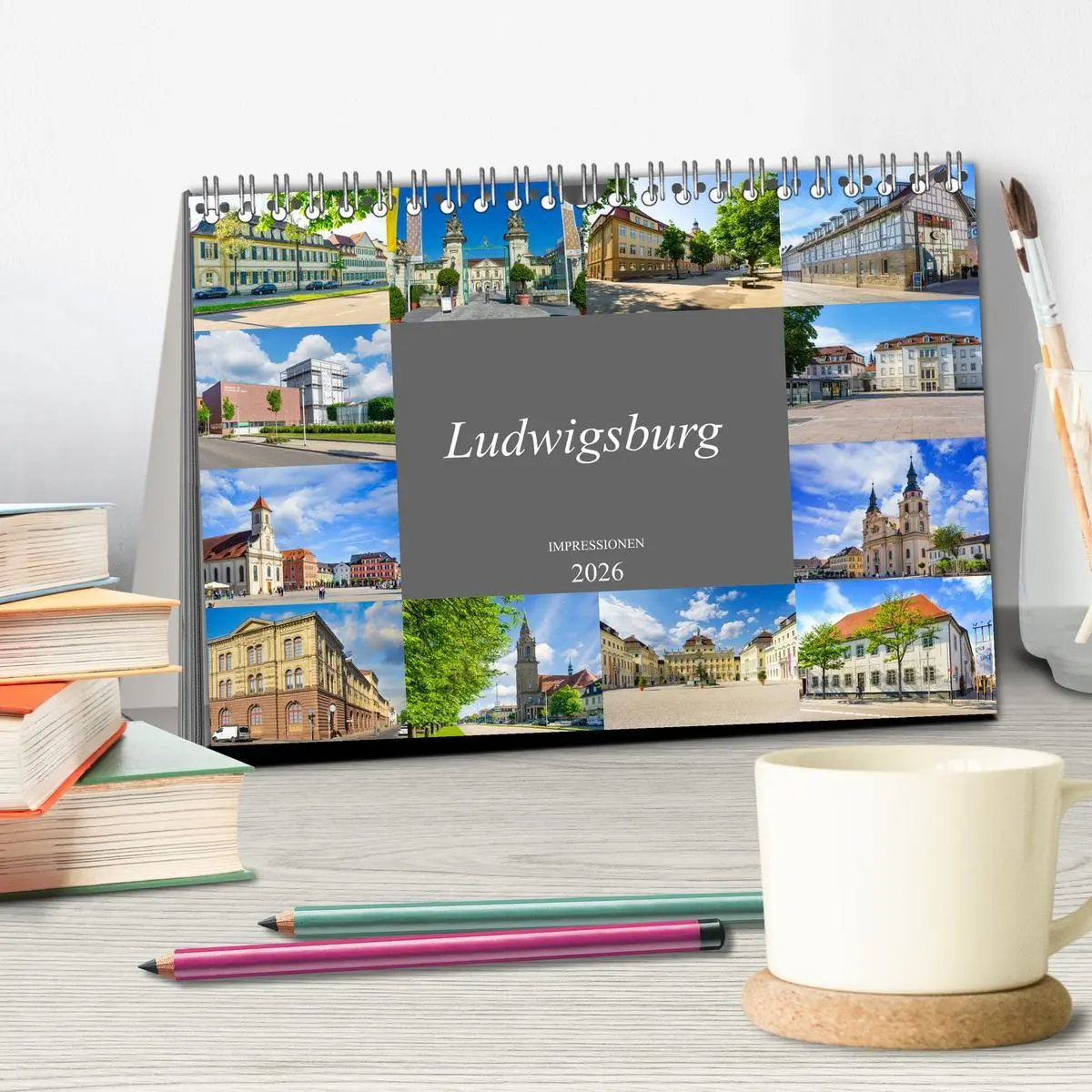 Bild: 9783457637524 | Ludwigsburg Impressionen (Tischkalender 2026 DIN A5 quer), CALVENDO...