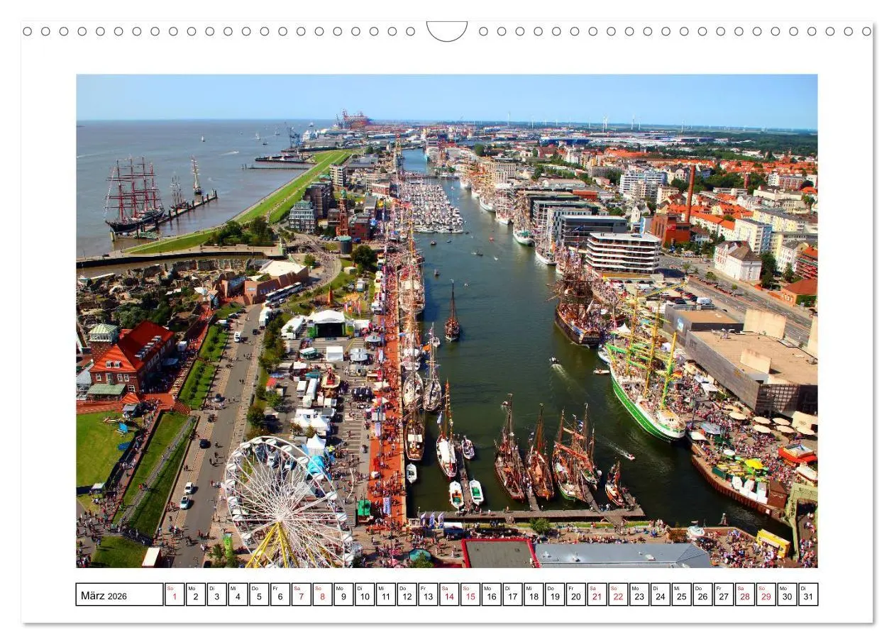 Bild: 9783516037524 | Windjammer - Bremerhaven (Wandkalender 2026 DIN A3 quer), CALVENDO...