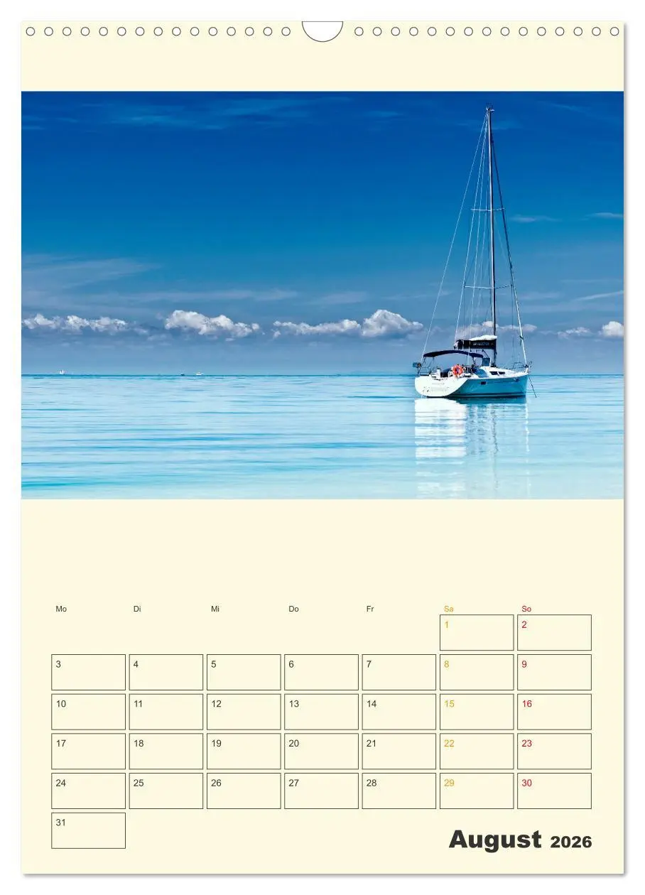 Bild: 9783516347524 | Segeln bis zum Horizont (Wandkalender 2026 DIN A3 hoch), CALVENDO...