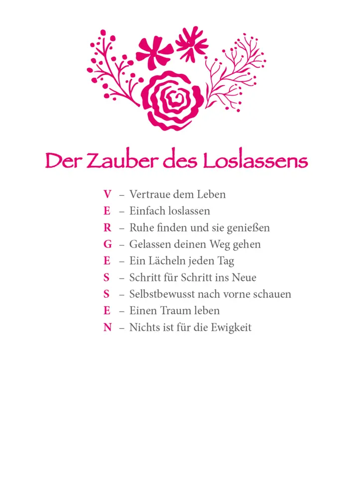 Bild: 9783948537524 | Lass los, vergiss und träume | Auerbach Verlag &amp; Infodienste GmbH