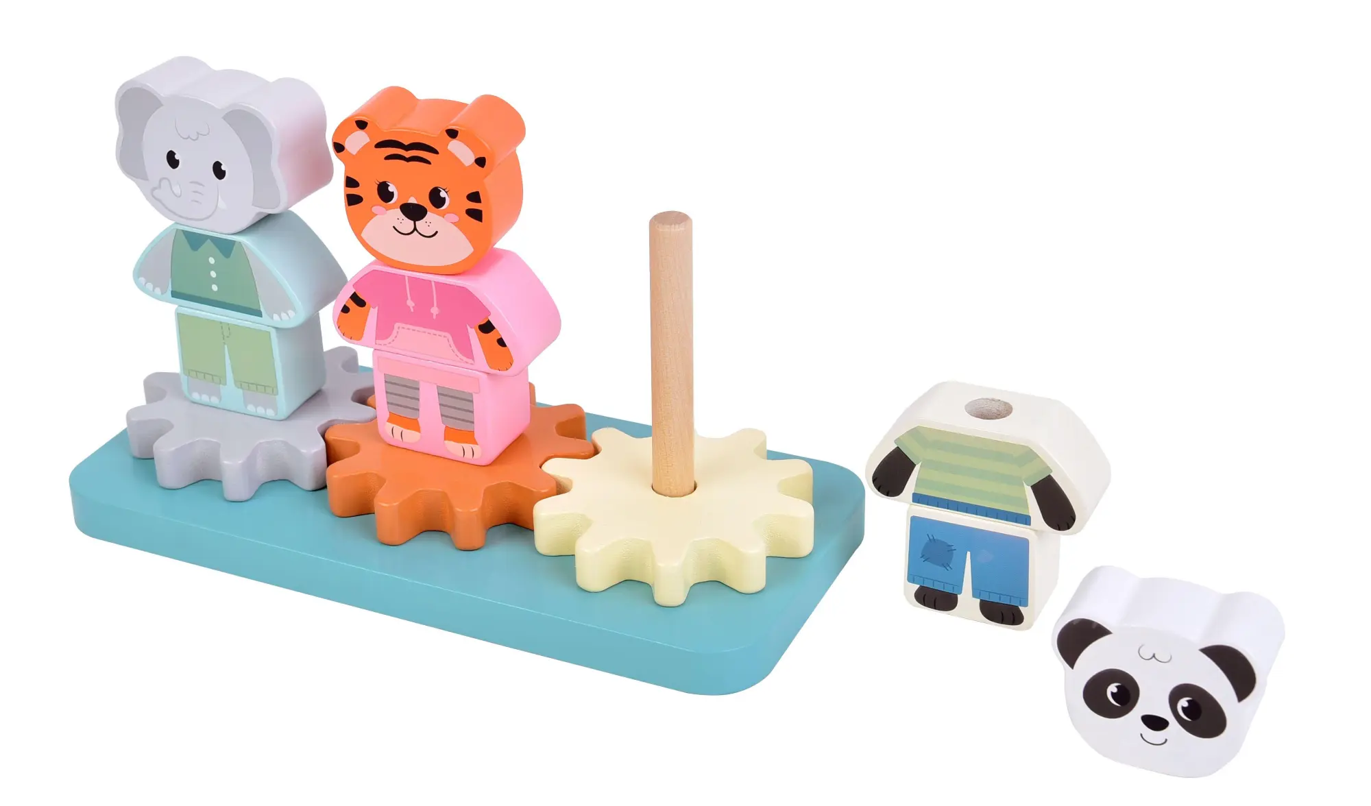 Bild: 4020972127624 | Stapelspiel mit Zahnrad "Jungle Friends" | Spiel | 12762 | Deutsch
