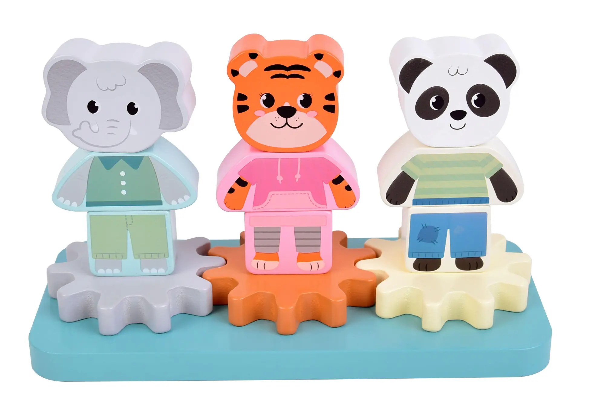 Bild: 4020972127624 | Stapelspiel mit Zahnrad "Jungle Friends" | Spiel | 12762 | Deutsch