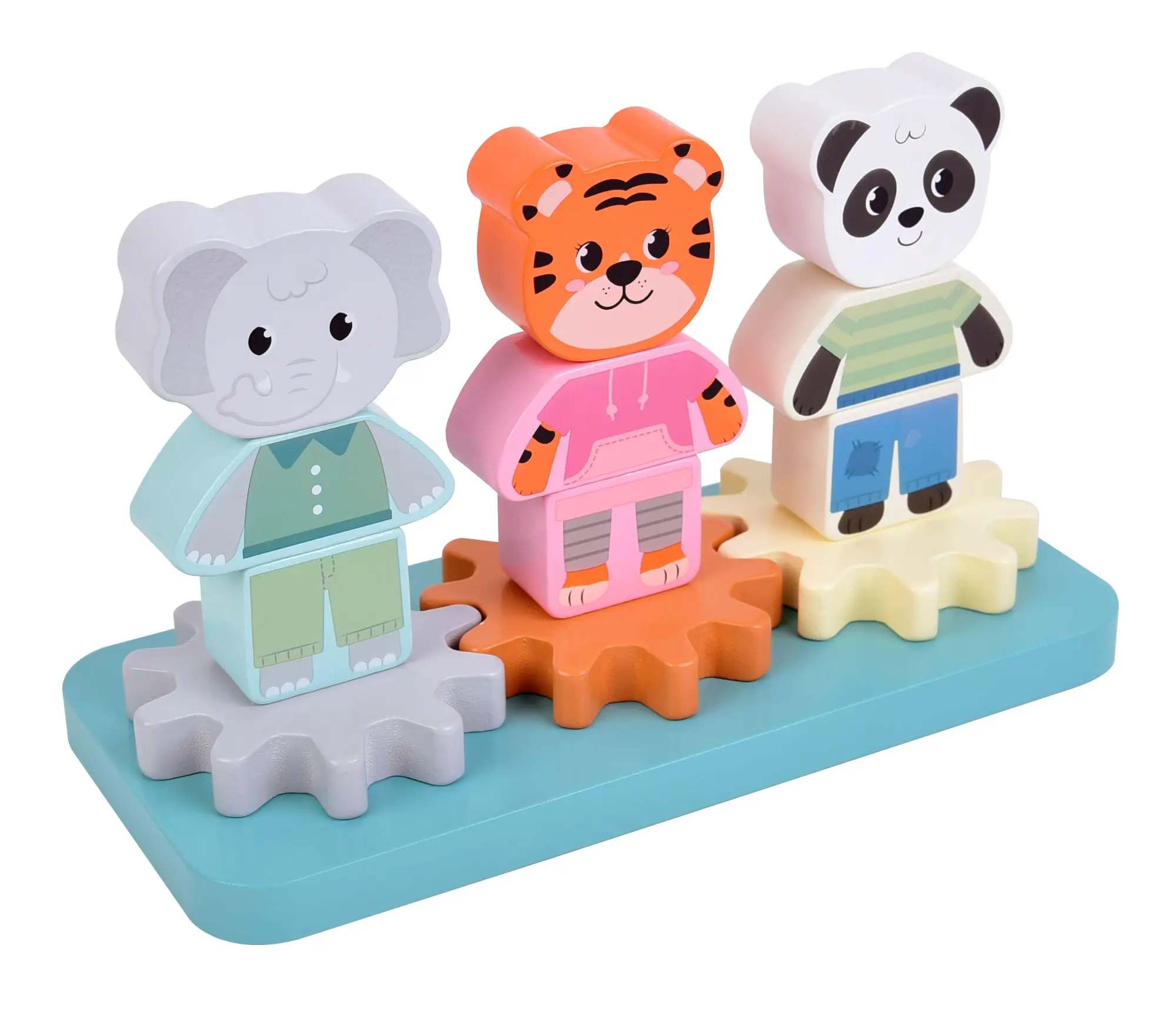 Bild: 4020972127624 | Stapelspiel mit Zahnrad "Jungle Friends" | Spiel | 12762 | Deutsch