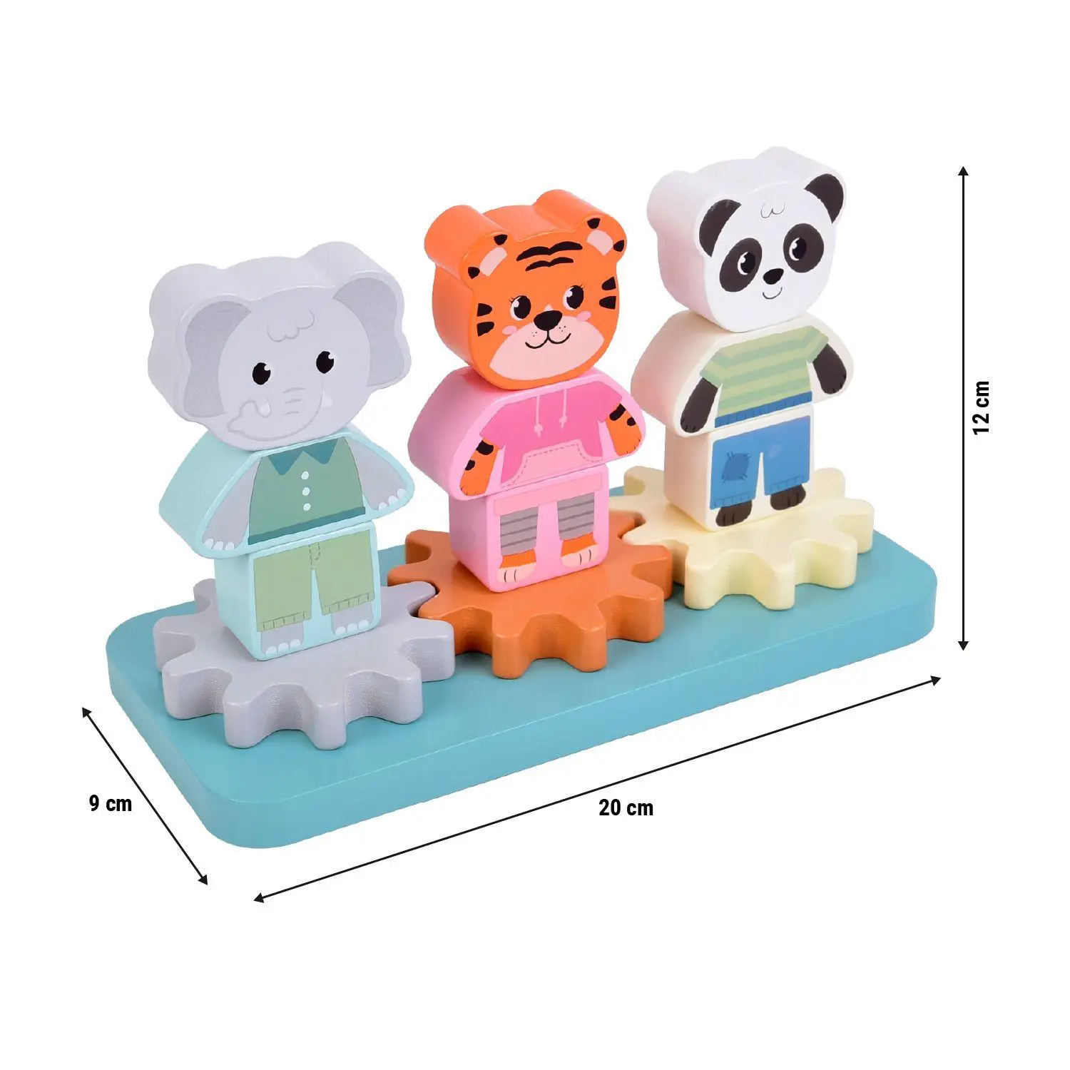 Bild: 4020972127624 | Stapelspiel mit Zahnrad "Jungle Friends" | Spiel | 12762 | Deutsch