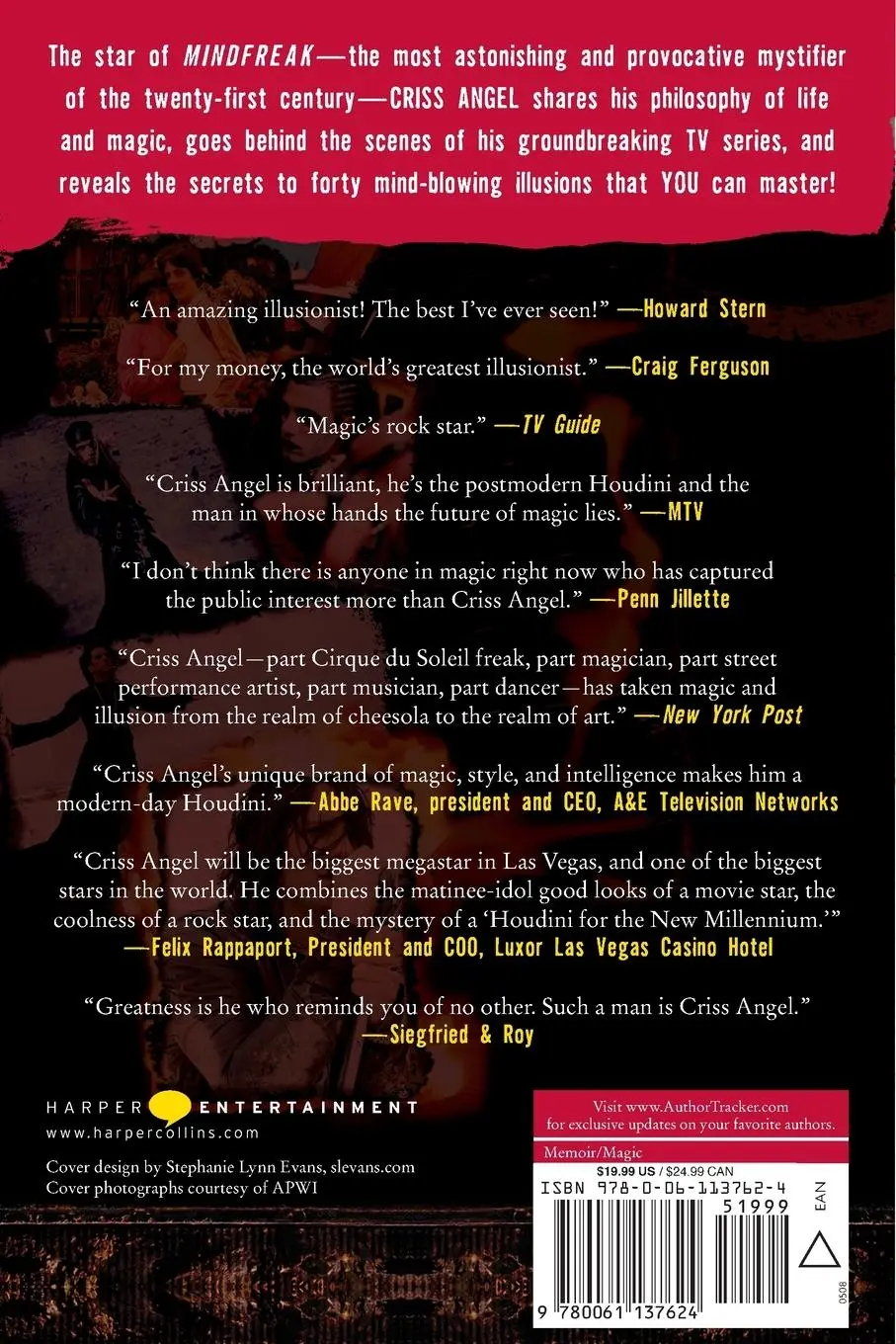 Rückseite: 9780061137624 | Mindfreak | Criss Angel | Taschenbuch | Kartoniert / Broschiert | 2020