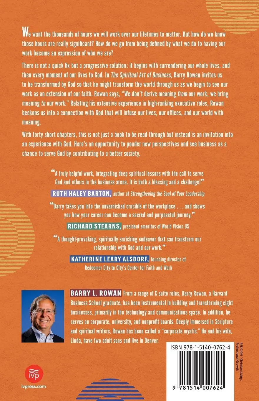Rückseite: 9781514007624 | The Spiritual Art of Business | Connecting the Daily with the Divine