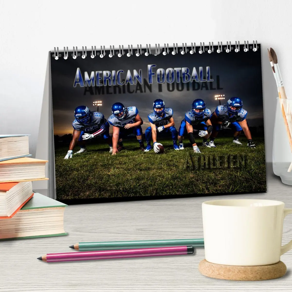 Bild: 9783457867624 | American Football - Athleten (Tischkalender 2026 DIN A5 quer),...