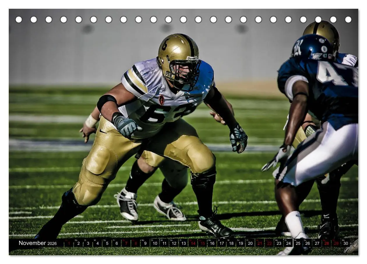 Bild: 9783457867624 | American Football - Athleten (Tischkalender 2026 DIN A5 quer),...