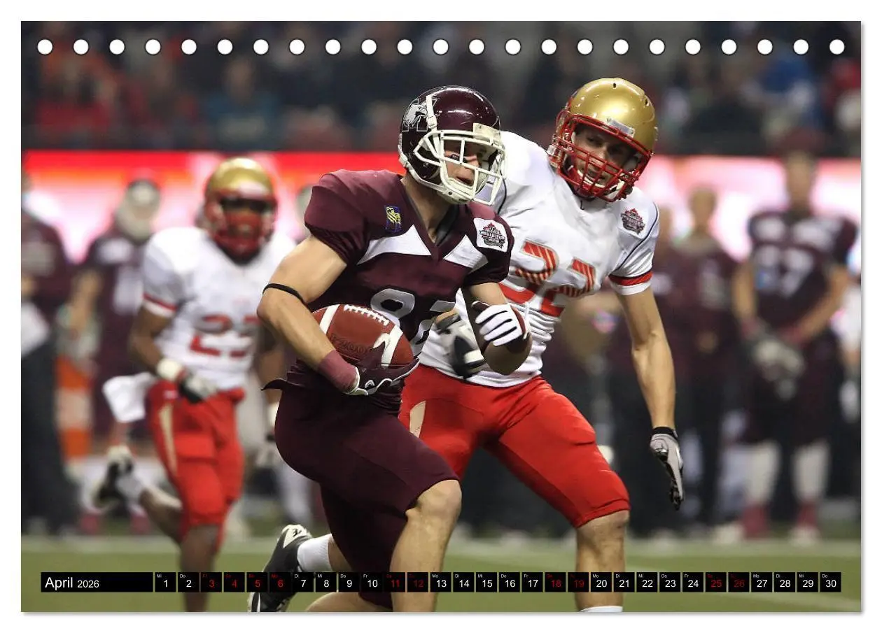Bild: 9783457867624 | American Football - Athleten (Tischkalender 2026 DIN A5 quer),...