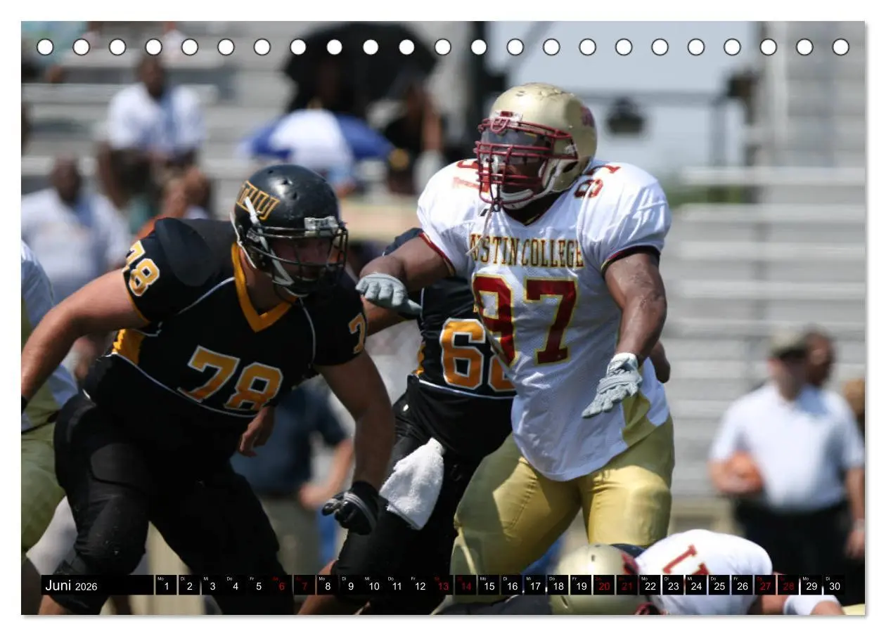 Bild: 9783457867624 | American Football - Athleten (Tischkalender 2026 DIN A5 quer),...