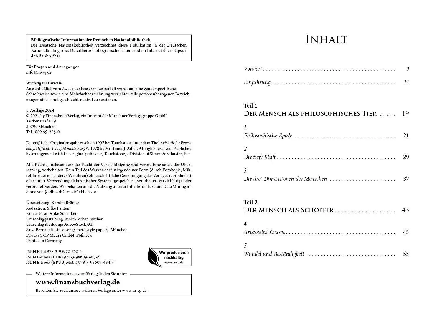 Bild: 9783959727624 | Aristoteles to go | Der leichte Zugang zu komplexen Gedanken | Adler