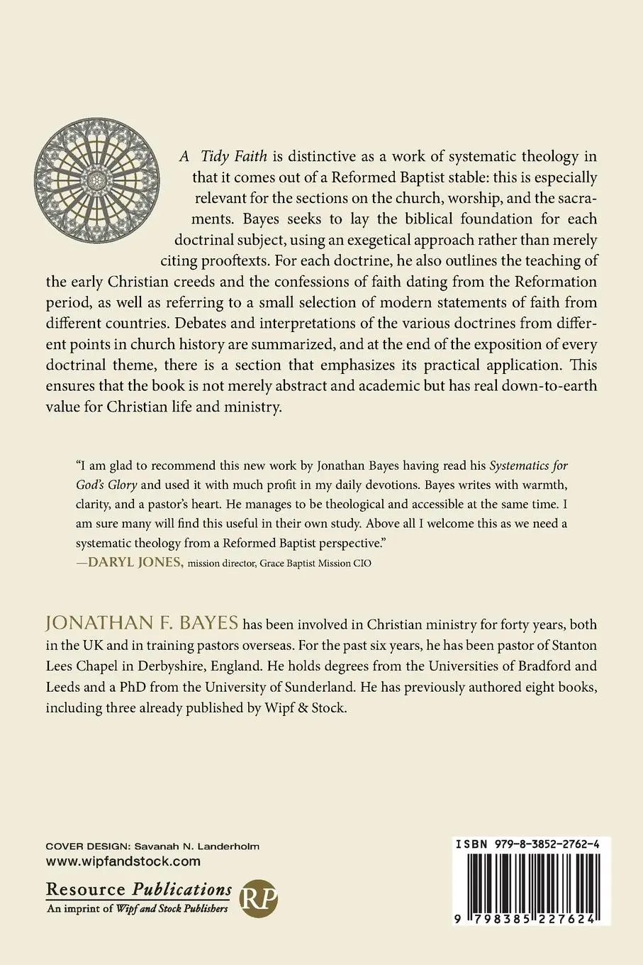 Rückseite: 9798385227624 | A Tidy Faith | Jonathan F. Bayes | Taschenbuch | Englisch | 2024