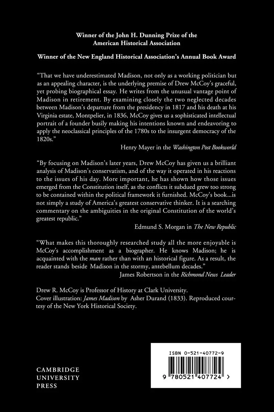 Rückseite: 9780521407724 | The Last of the Fathers | James Madison and the Republican Legacy