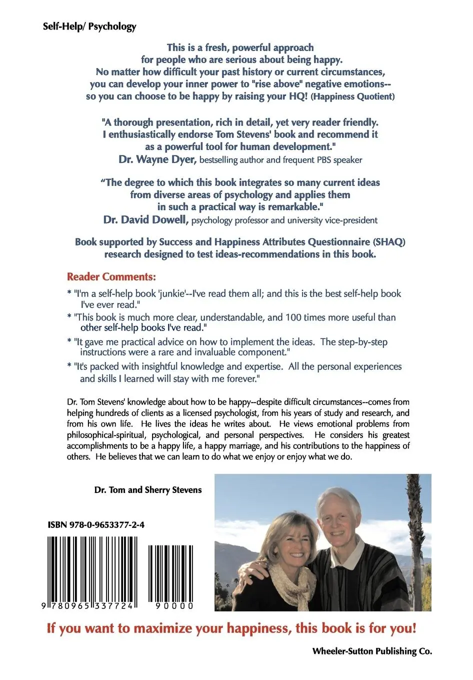 Rückseite: 9780965337724 | You Can Choose To Be Happy: Rise Above Anxiety, Anger, and Depression
