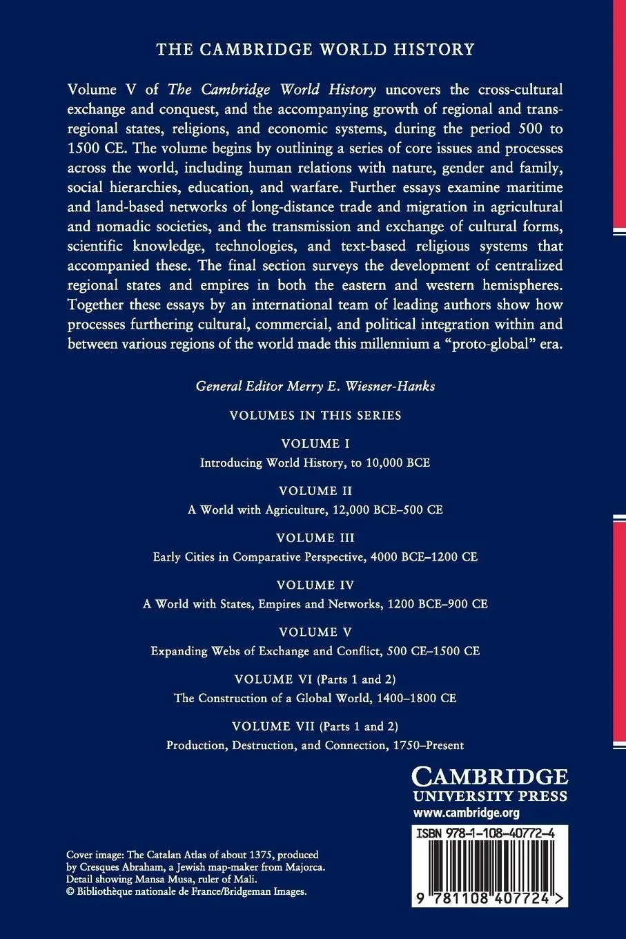 Rückseite: 9781108407724 | The Cambridge World History | Merry E. Wiesner-Hanks | Taschenbuch
