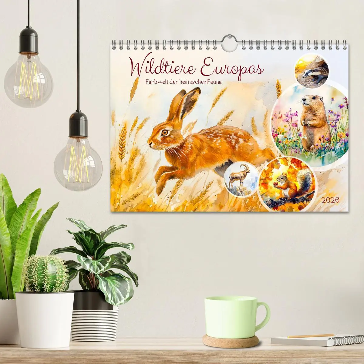 Bild: 9783457307724 | Wildtiere Europas - Farbwelt der heimischen Fauna (Wandkalender...