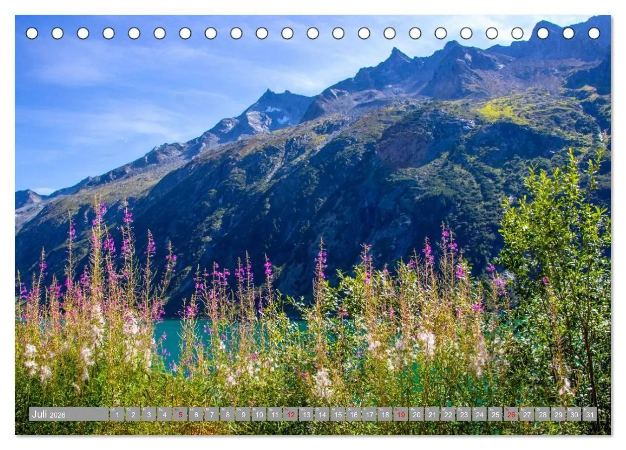 Bild: 9783516707724 | Die Zillertaler Alpen (Tischkalender 2026 DIN A5 quer), CALVENDO...