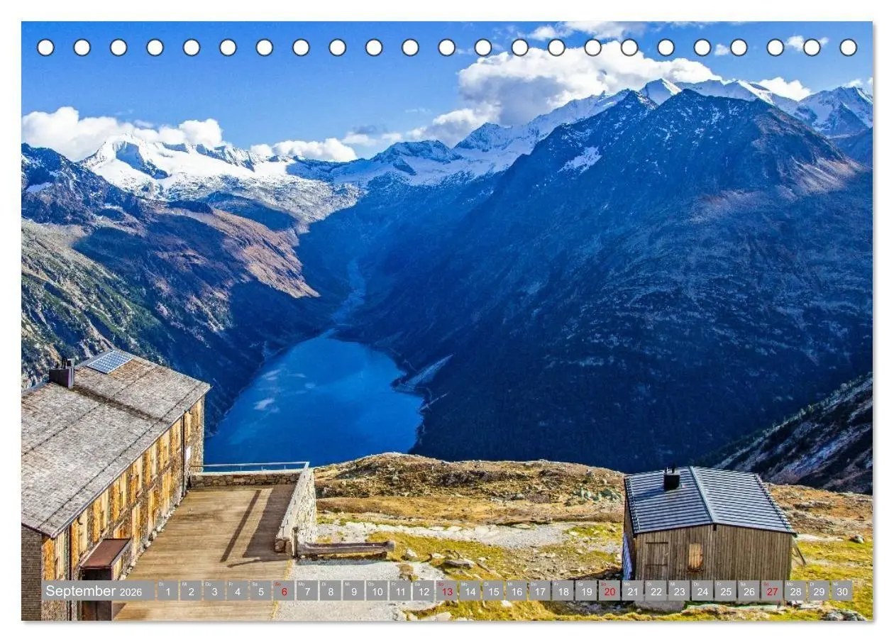 Bild: 9783516707724 | Die Zillertaler Alpen (Tischkalender 2026 DIN A5 quer), CALVENDO...