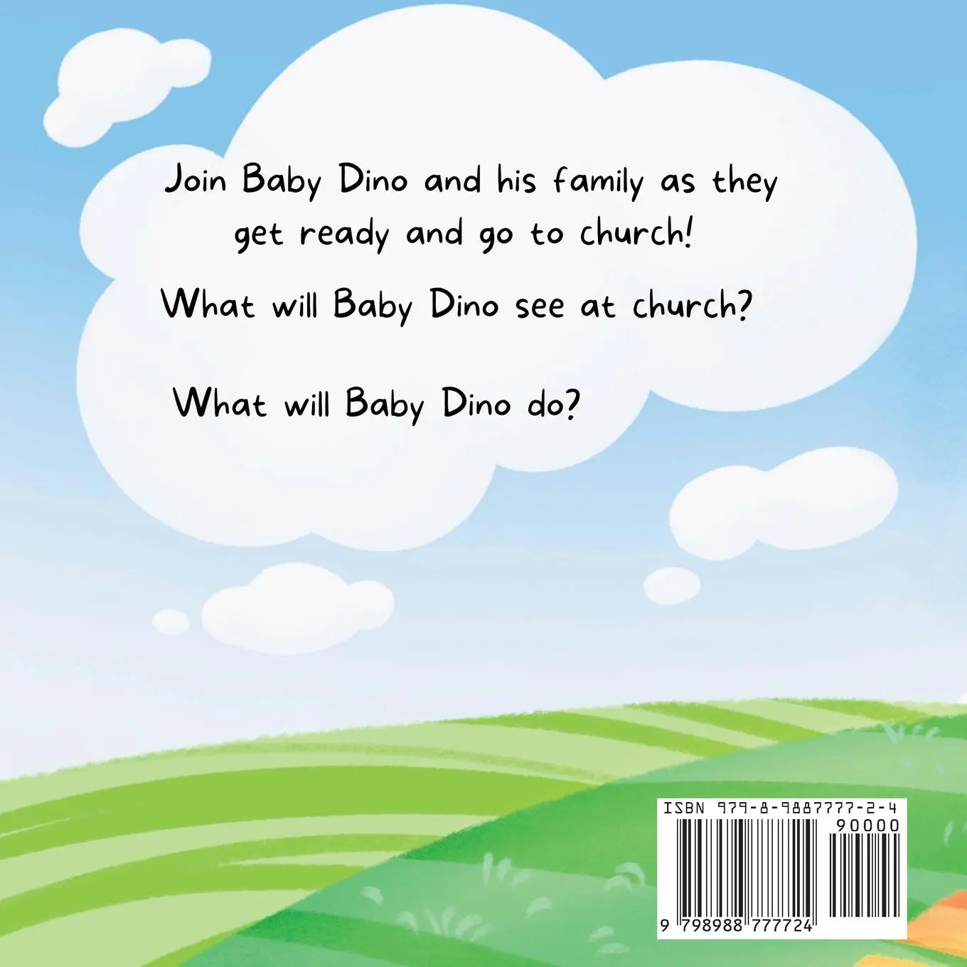 Rückseite: 9798988777724 | Baby Dino Goes to Church | Sarah Gaston | Taschenbuch | Englisch