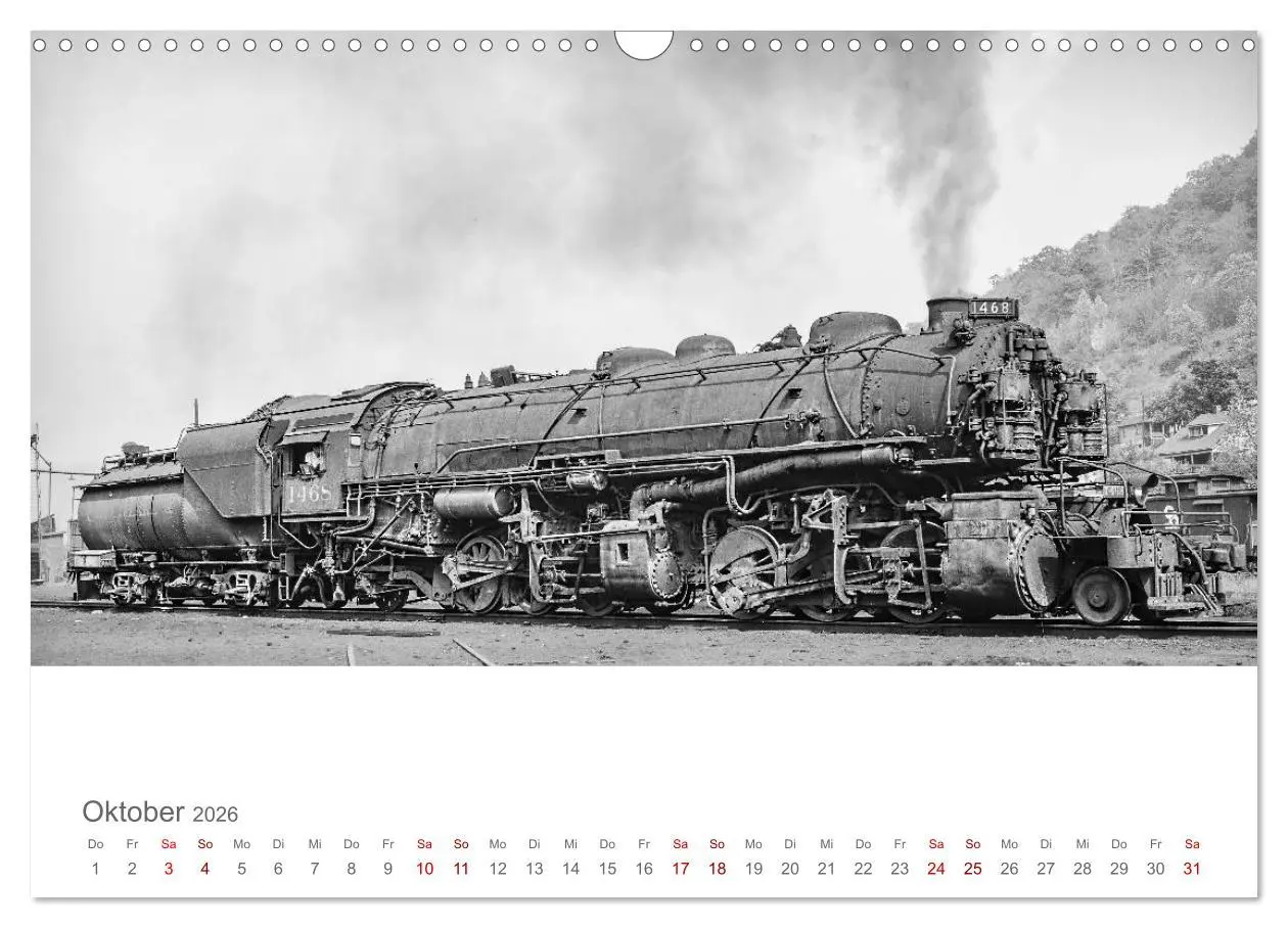Bild: 9783457847824 | US-Dampflokomotiven (Wandkalender 2026 DIN A3 quer), CALVENDO...