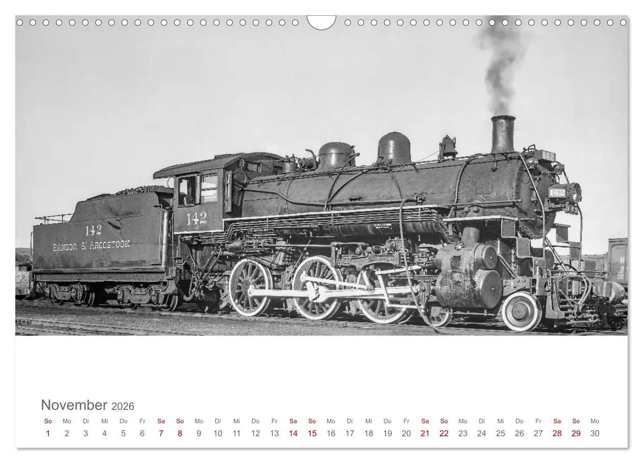 Bild: 9783457847824 | US-Dampflokomotiven (Wandkalender 2026 DIN A3 quer), CALVENDO...