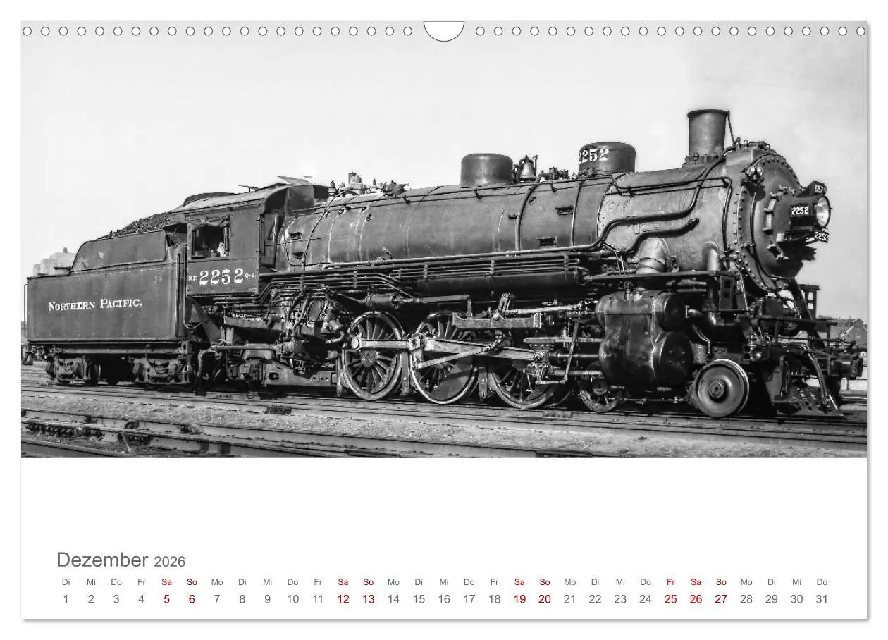 Bild: 9783457847824 | US-Dampflokomotiven (Wandkalender 2026 DIN A3 quer), CALVENDO...
