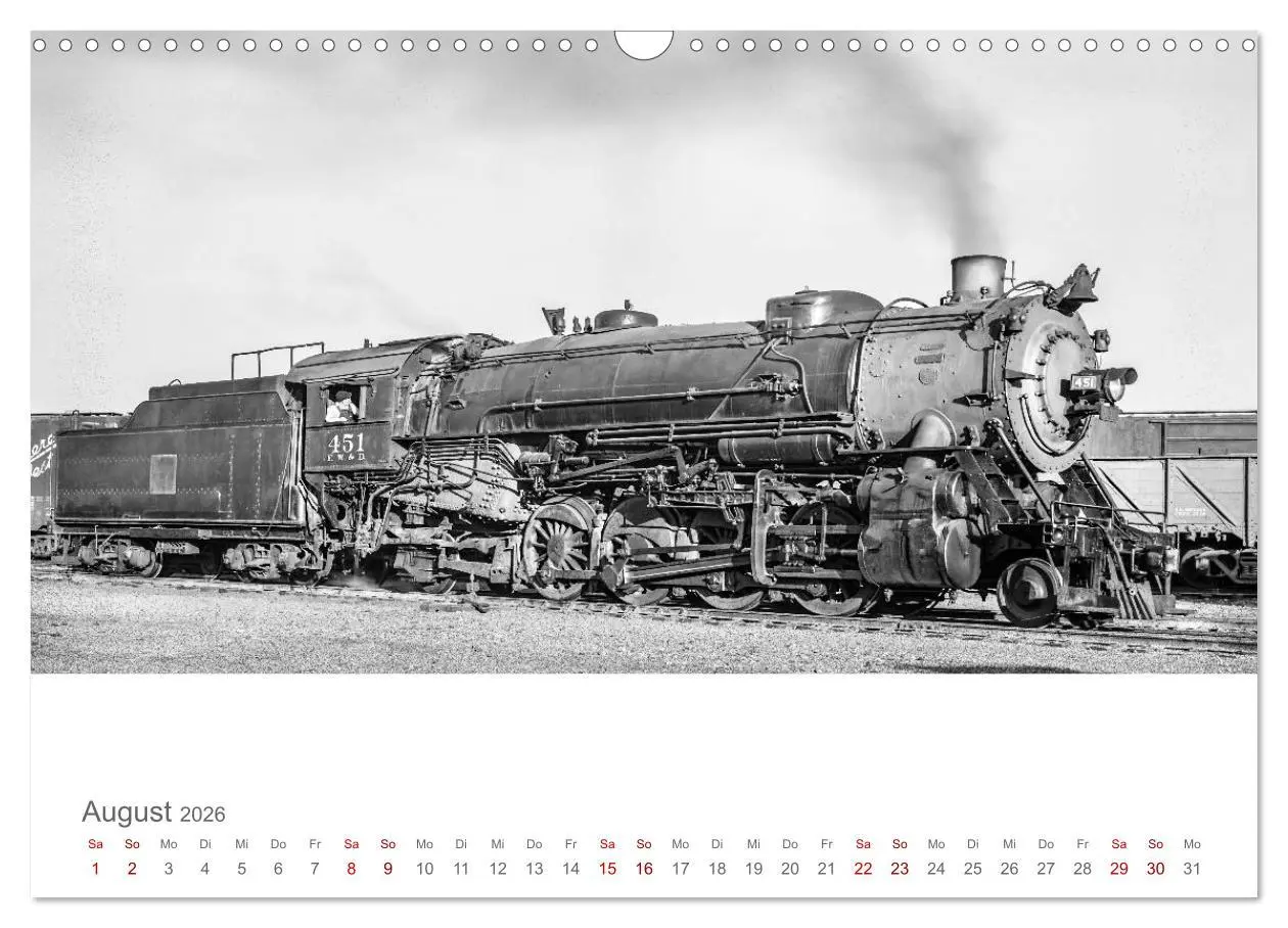 Bild: 9783457847824 | US-Dampflokomotiven (Wandkalender 2026 DIN A3 quer), CALVENDO...