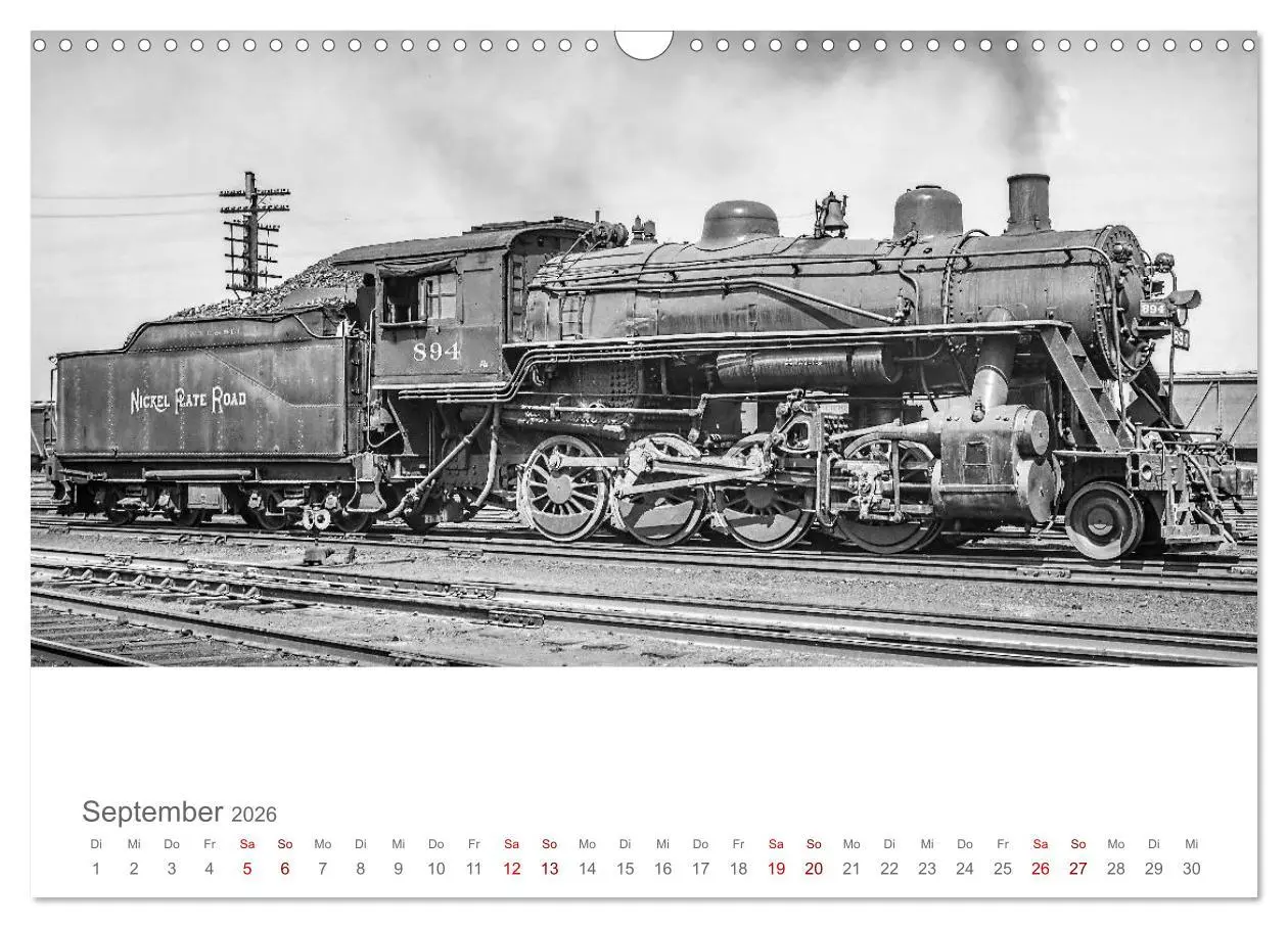 Bild: 9783457847824 | US-Dampflokomotiven (Wandkalender 2026 DIN A3 quer), CALVENDO...