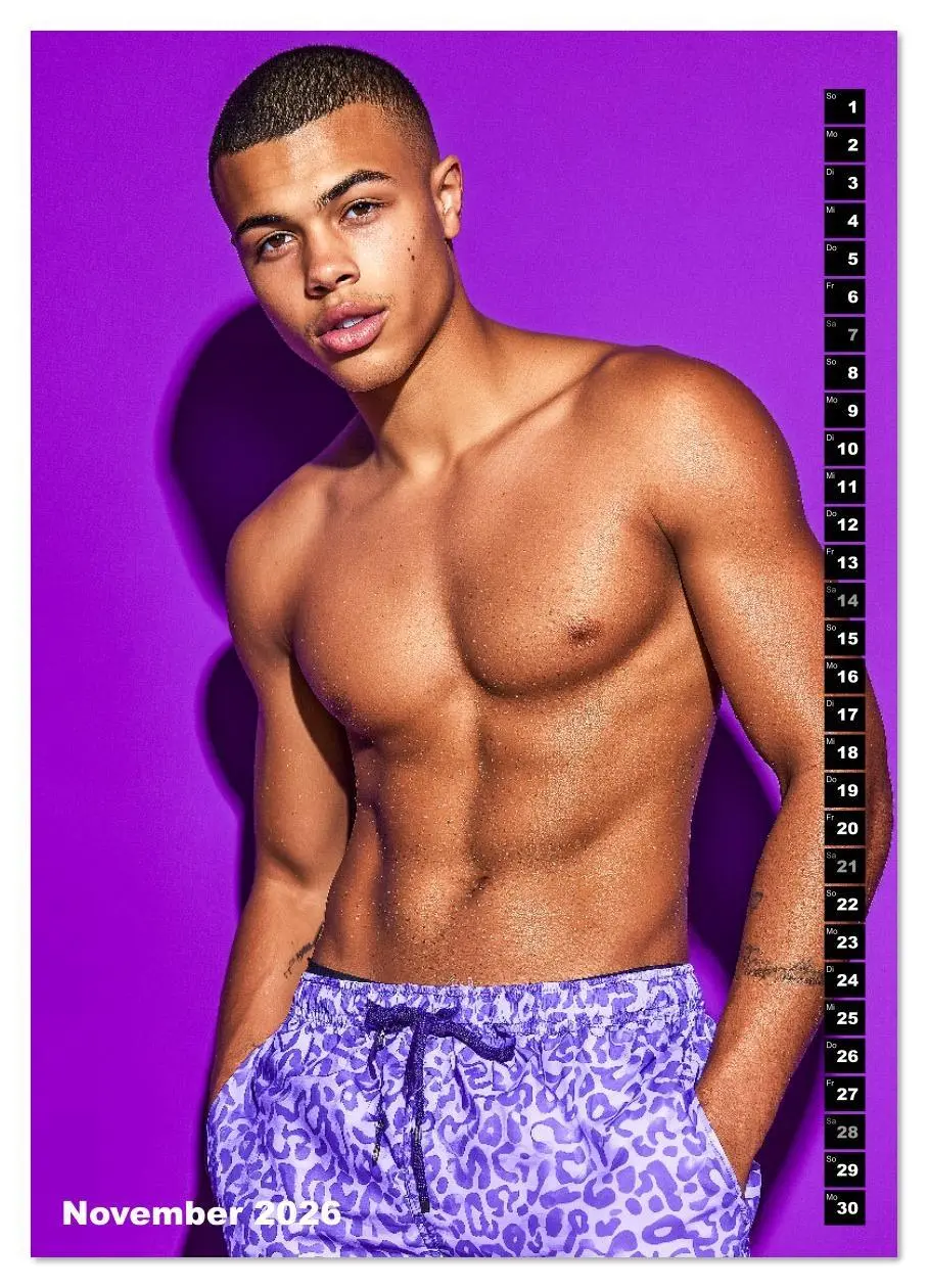 Bild: 9783516627824 | JUNG, SEXY, UNZENSIERT - Männer nackt in Shorts (Wandkalender 2026...