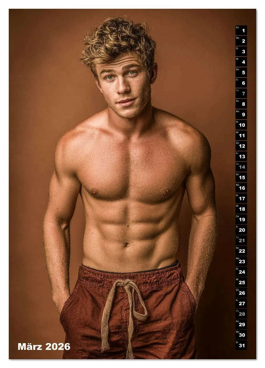 Bild: 9783516627824 | JUNG, SEXY, UNZENSIERT - Männer nackt in Shorts (Wandkalender 2026...