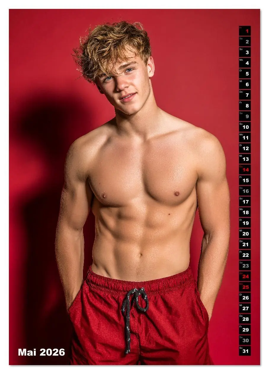 Bild: 9783516627824 | JUNG, SEXY, UNZENSIERT - Männer nackt in Shorts (Wandkalender 2026...