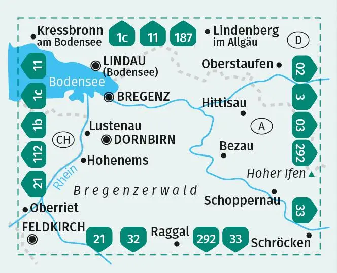 Bild: 9783991217824 | KOMPASS Wanderkarte 2 Bregenzerwald, Westallgäu 1:50.000 | 2 Bde/Tle