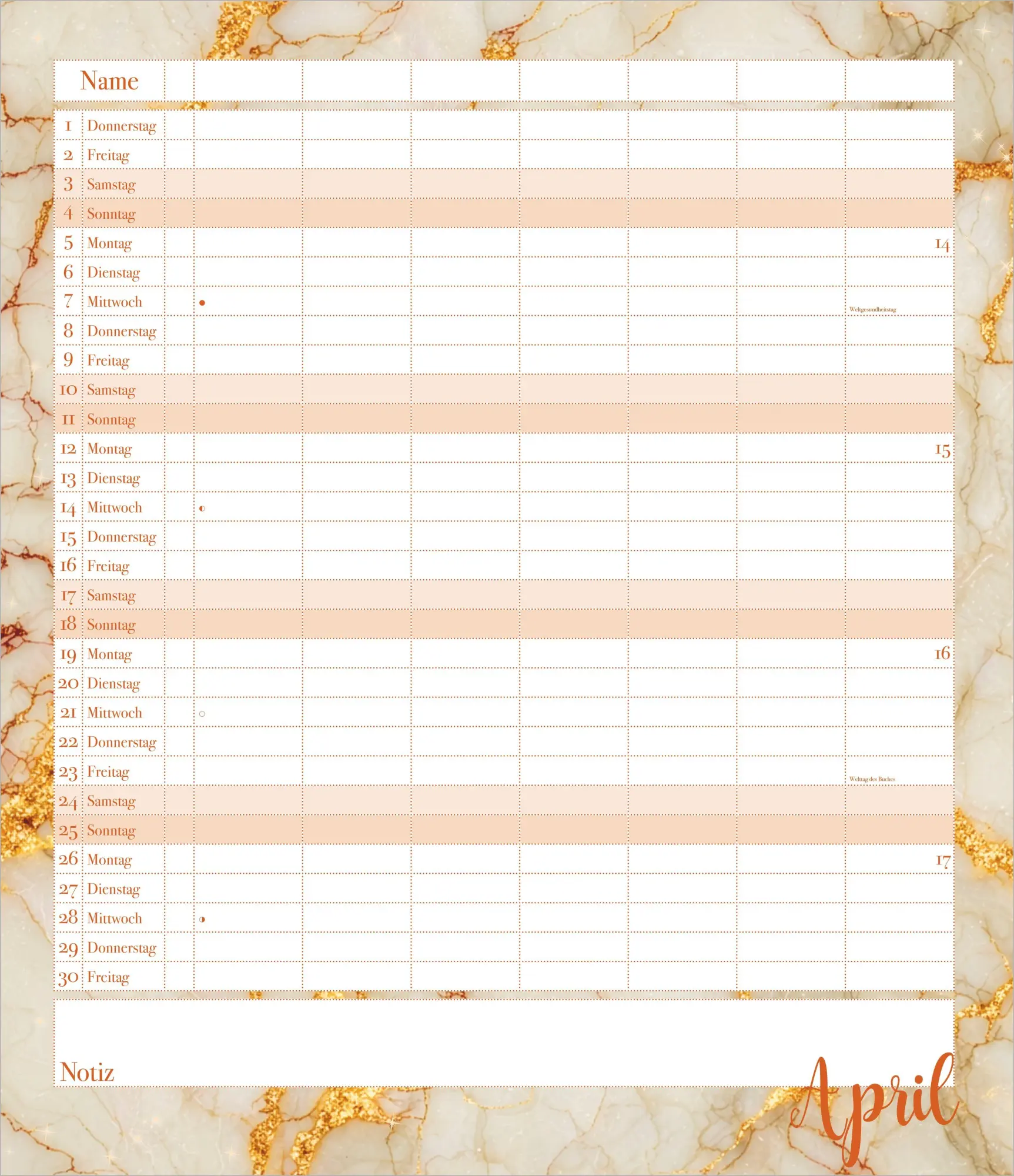 Bild: 4069095017924 | Flexiplaner Glamour 2027 | Kalender | 14 S. | Deutsch | 2027
