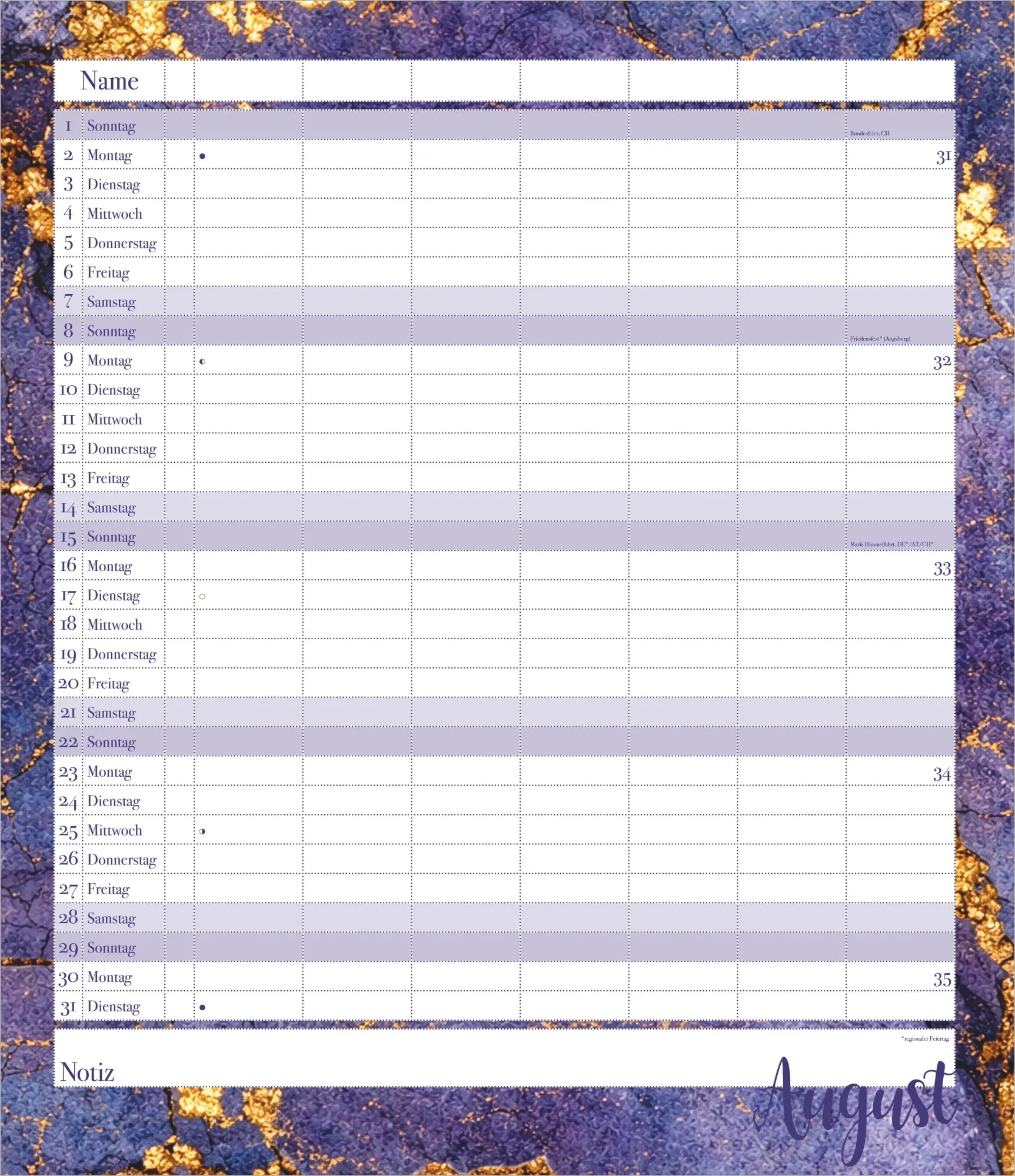 Bild: 4069095017924 | Flexiplaner Glamour 2027 | Kalender | 14 S. | Deutsch | 2027
